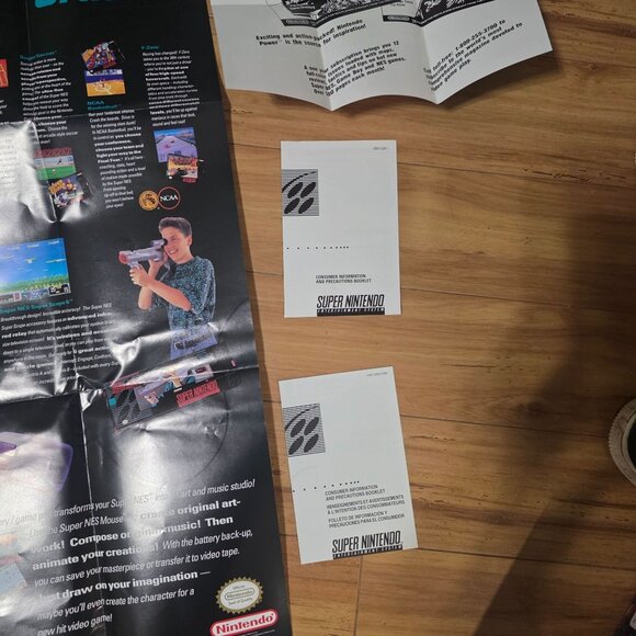Nintendo Poster / Book Lot Vintage - Picture 5 of 6